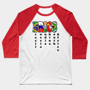 Brics Countries Baseball T-Shirt